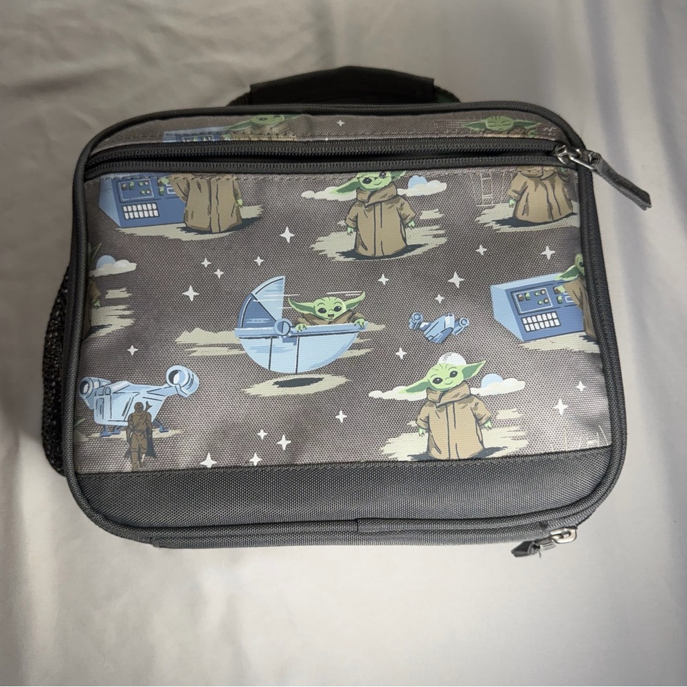 Pottery Barn Star Wars The Child Grogu Themed Gray Lunch Bag